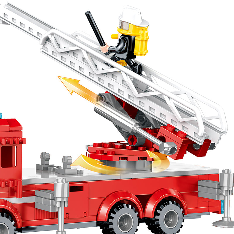 COGO 613PCS Fire Series Ladder Building Rescue Building Block Toys