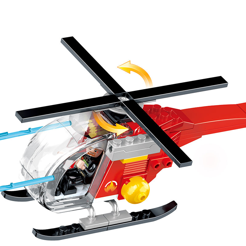 COGO 613PCS Fire Series Ladder Building Rescue Building Block Toys