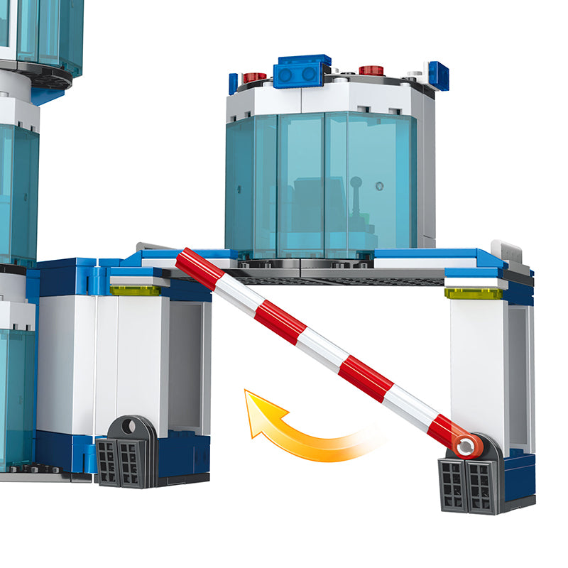 COGO 731PCS Police Series Police Headquarters Building Block Toys