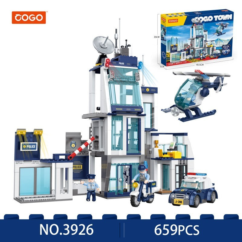 COGO 659PCS City Police Police Building Building Block Toy