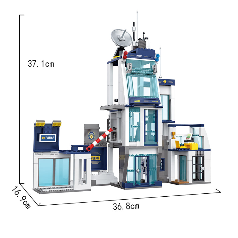 COGO 659PCS City Police Police Building Building Block Toy