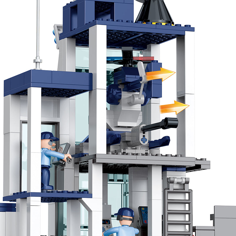 COGO 659PCS City Police Police Building Building Block Toy