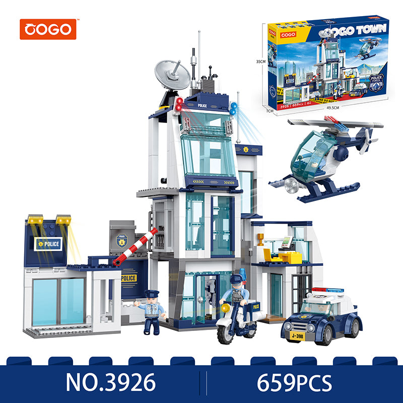 COGO 659PCS City Police Police Building Building Block Toy