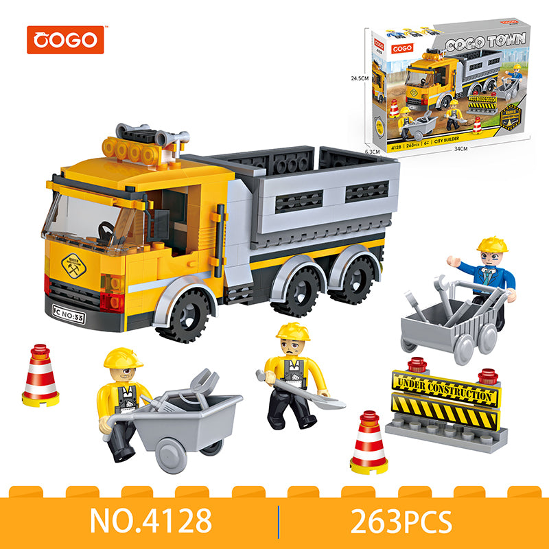 COGO 263PCS City Project Road Construction Vehicle Building Block Toys