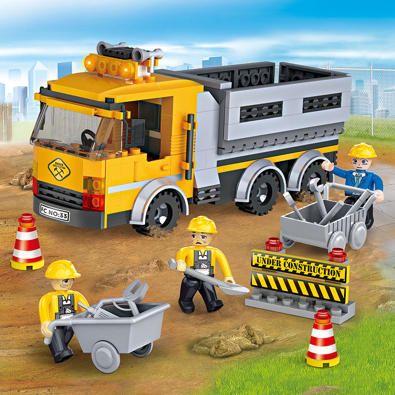 COGO 263PCS City Project Road Construction Vehicle Building Block Toys