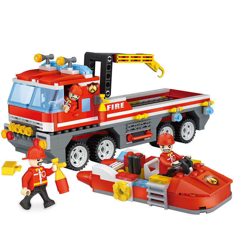 COGO 354PCS City Fire Marine Rescue Vehicle Building Block Toy