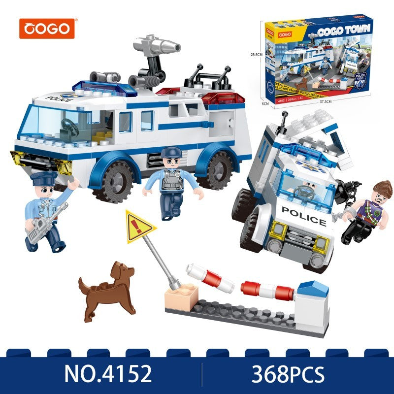 COGO 368PCS City Police Car Building Block Toy