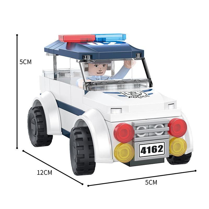 COGO 166PCS Police Speed Car Robber Arrest Action Building Block Toy