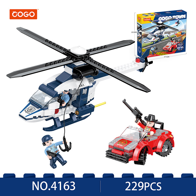 COGO 229PCS Police High Speed Chase Building Block Toy
