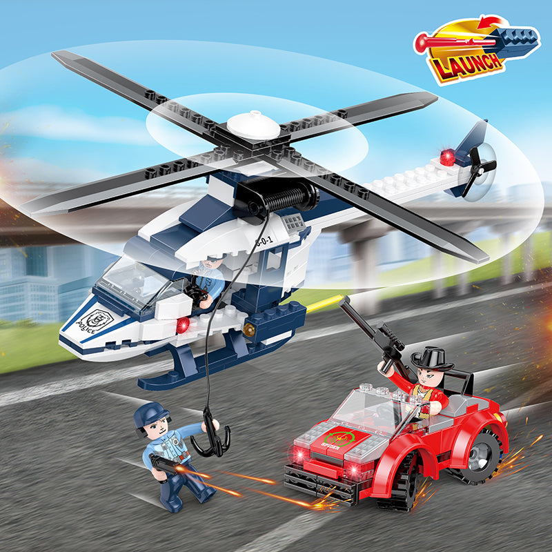 COGO 229PCS Police High Speed Chase Building Block Toy
