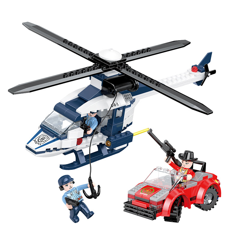 COGO 229PCS Police High Speed Chase Building Block Toy