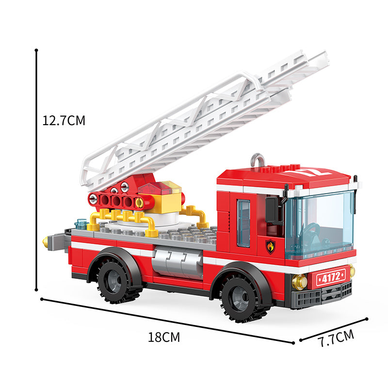 COGO 260PCS Fire Ladder Fire Truck Building Block Toy