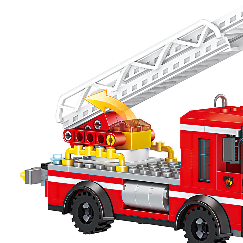 COGO 260PCS Fire Ladder Fire Truck Building Block Toy