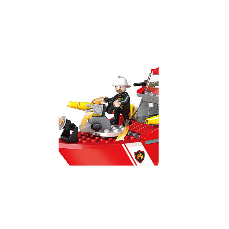 COGO 316PCS Firefighting Speedboat Building Block Toys