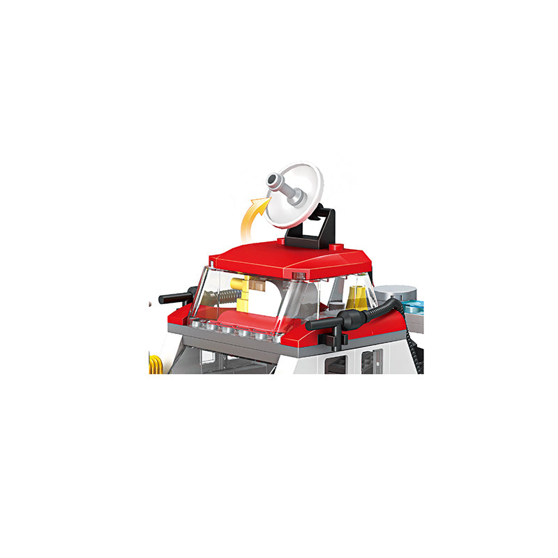 COGO 316PCS Firefighting Speedboat Building Block Toys