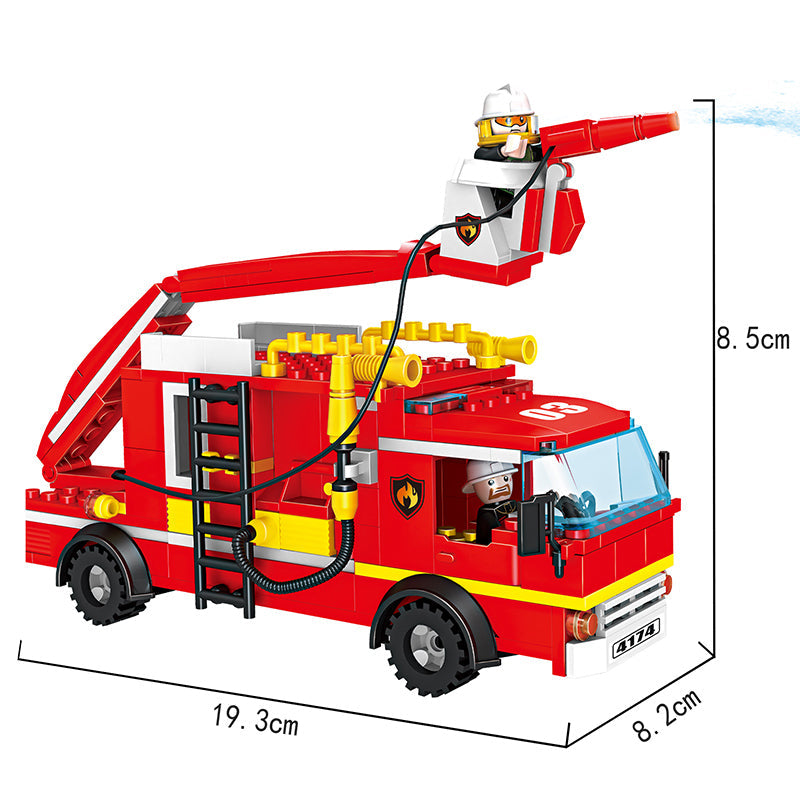 COGO 328PCS Firefighting Sprinkler Truck Building Block Toys