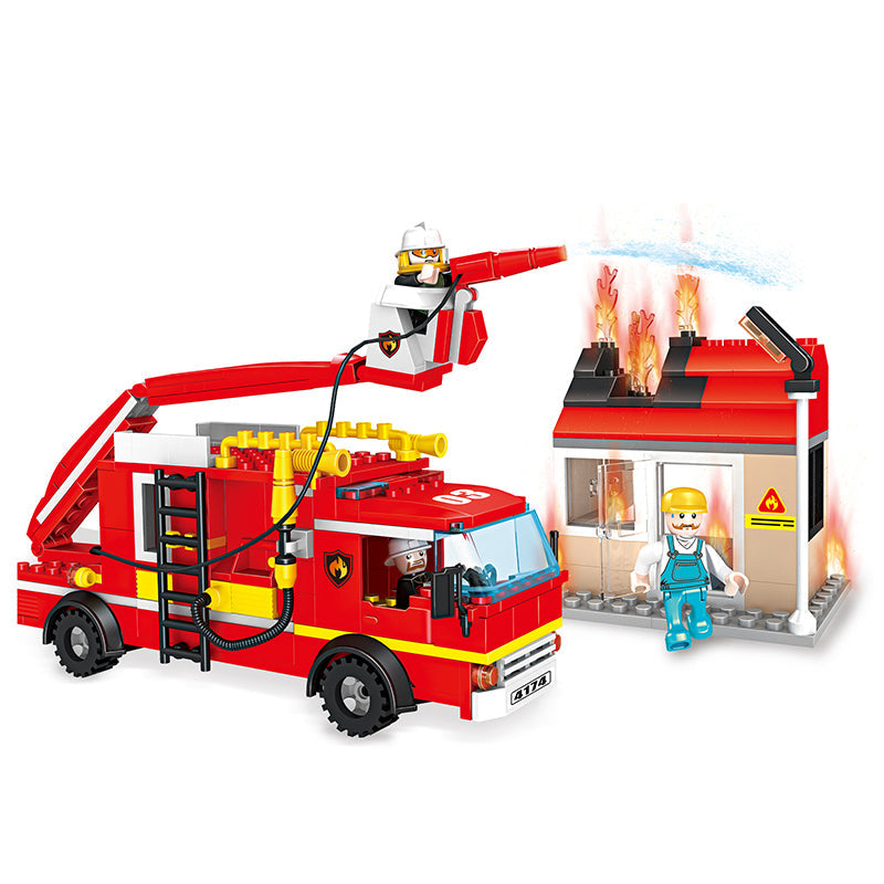 COGO 328PCS Firefighting Sprinkler Truck Building Block Toys