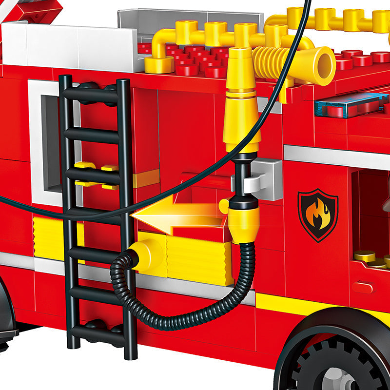 COGO 328PCS Firefighting Sprinkler Truck Building Block Toys