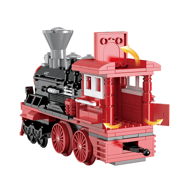 COGO 623PCS Retro Steam Train Building Block Toys