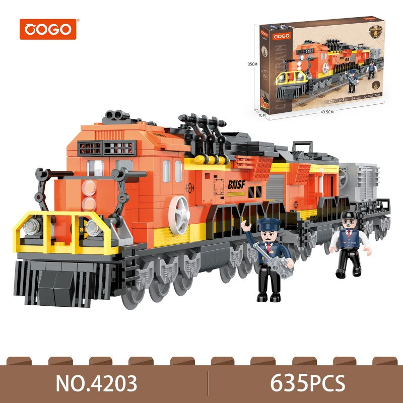 COGO 635PCS Freight Train Building Block Toys