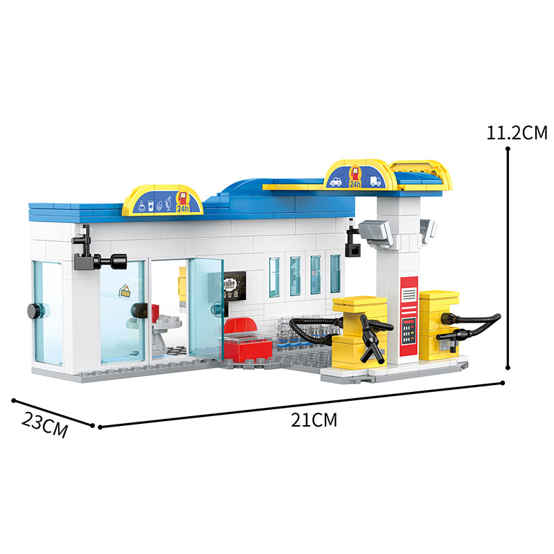 COGO 438PCS City Gas Station Building Block Toy