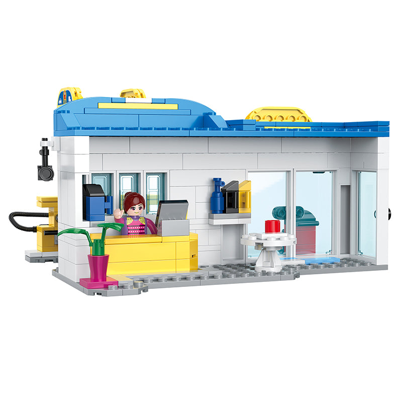 COGO 438PCS City Gas Station Building Block Toy