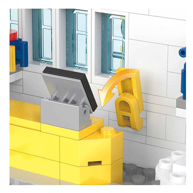 COGO 438PCS City Gas Station Building Block Toy