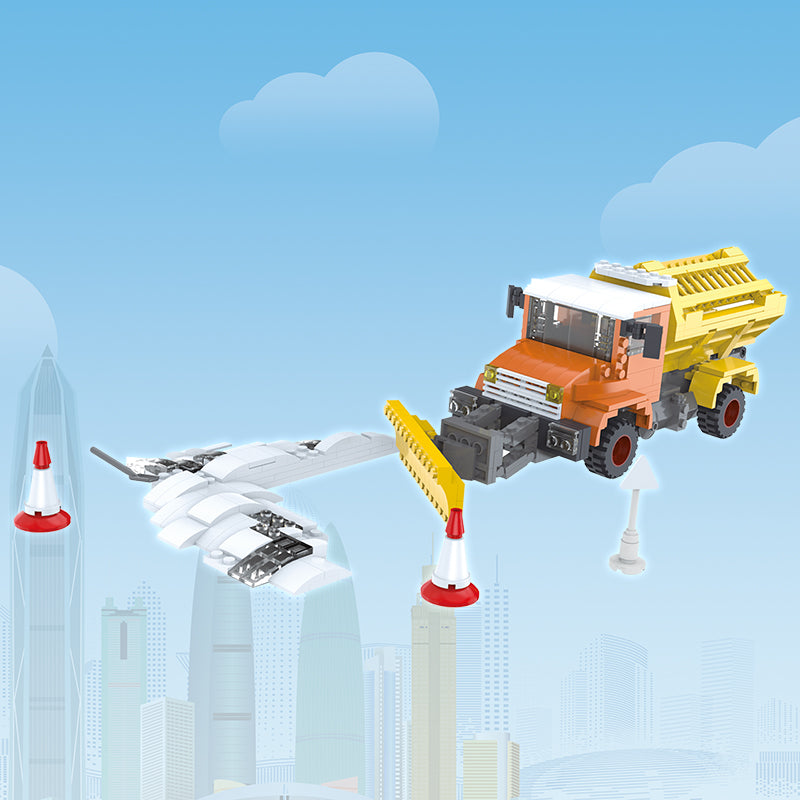 COGO 525PCS City Snowplow Operation Building Blocks Toys