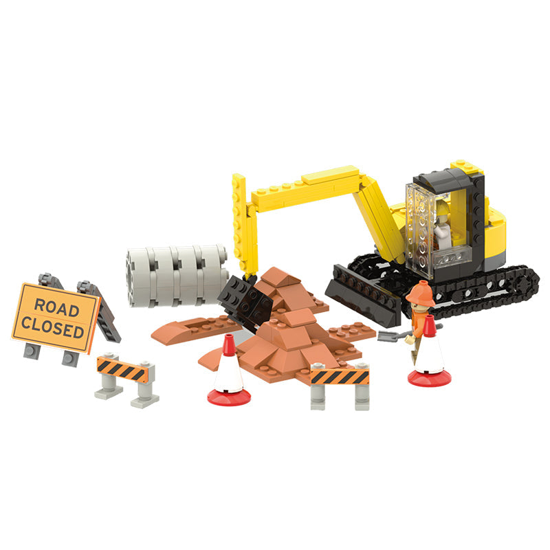 COGO 341PCS City Road Maintenance Building Blocks Toys