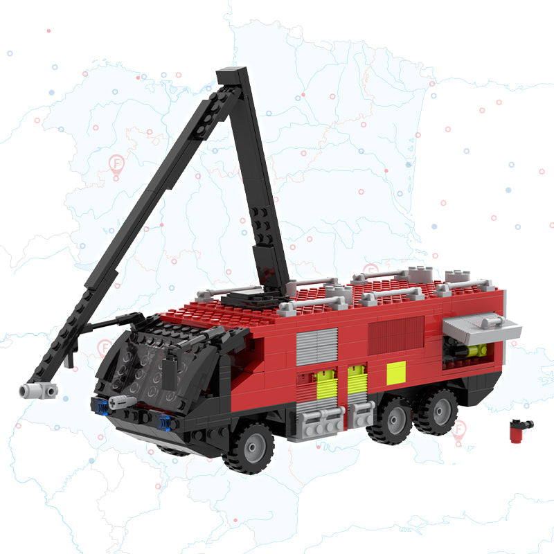 COGO 506PCS City Fire And Rescue Airport Fire Engine Building Blocks Toys