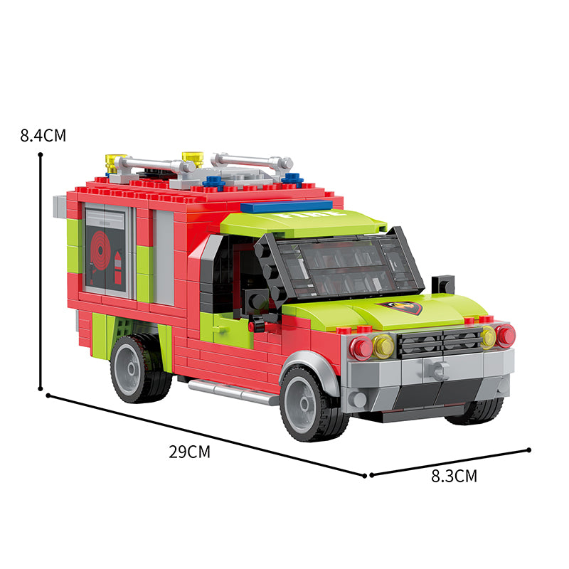 COGO 605PCS City Fire And Rescue Airport Fire Truck Building Blocks Toys