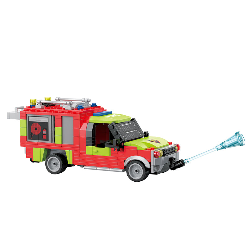 COGO 605PCS City Fire And Rescue Airport Fire Truck Building Blocks Toys