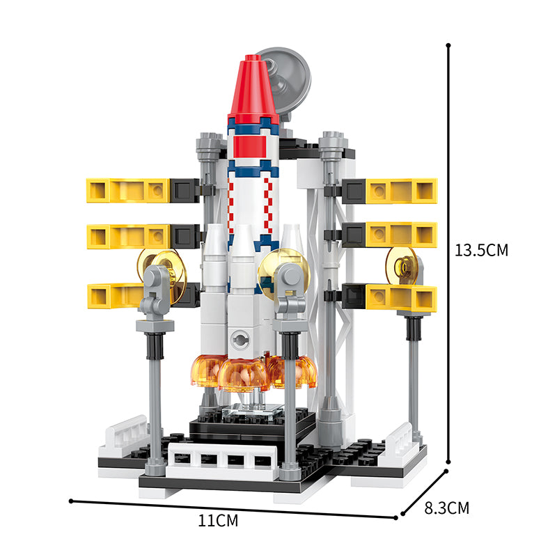 COGO 127PCS Aerospace Rocket Building Block Toys