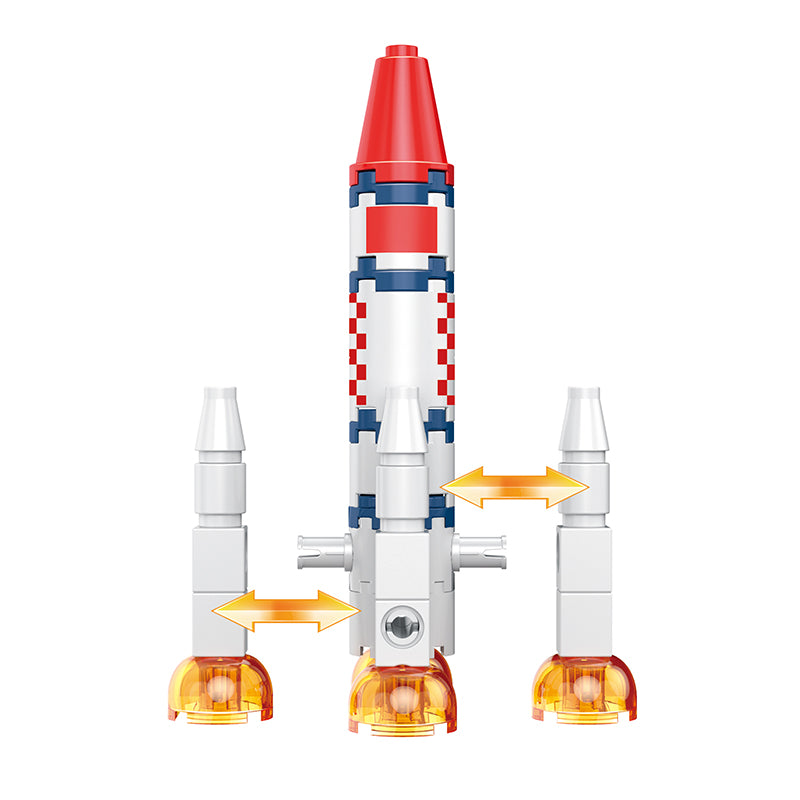 COGO 127PCS Aerospace Rocket Building Block Toys