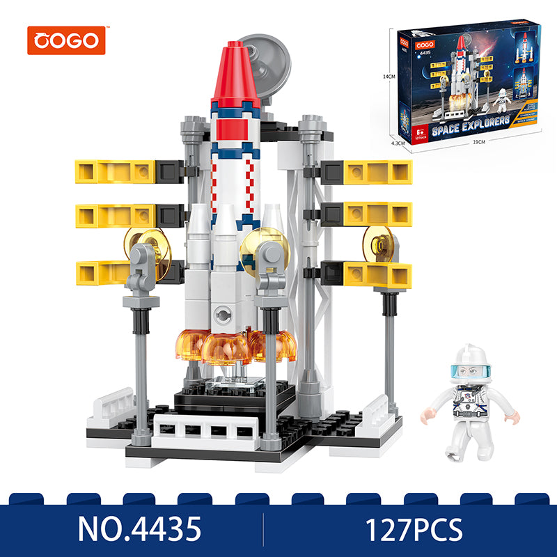COGO 127PCS Aerospace Rocket Building Block Toys