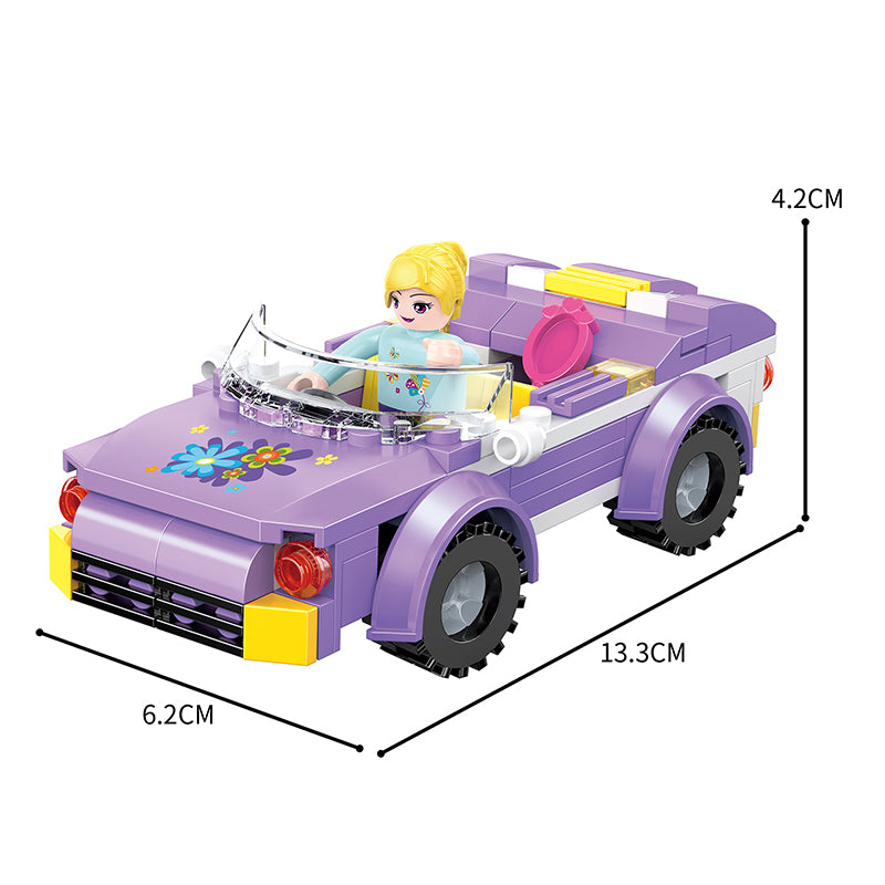 COGO 182PCS Girl Petting Garden Building Block Toy