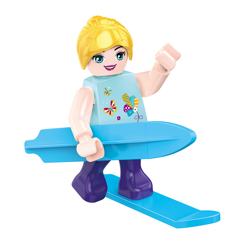 COGO 228PCS Girls Restaurant Building Block Toy