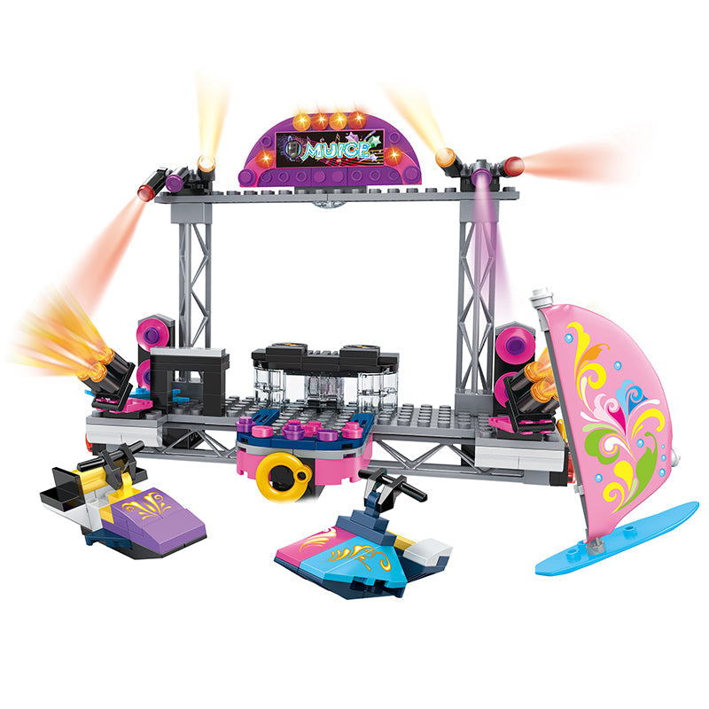 COGO 297PCS Girls Water Party Building Block Toy