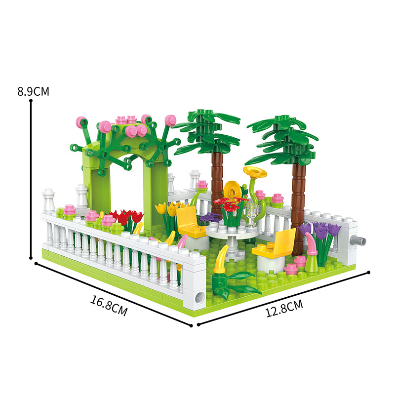 COGO 1422PCS Six-In-One Girl Play House Building Block Toy