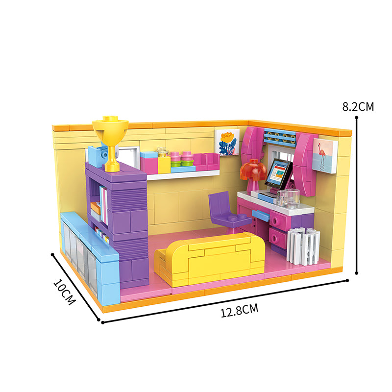 COGO 1422PCS Six-In-One Girl Play House Building Block Toy