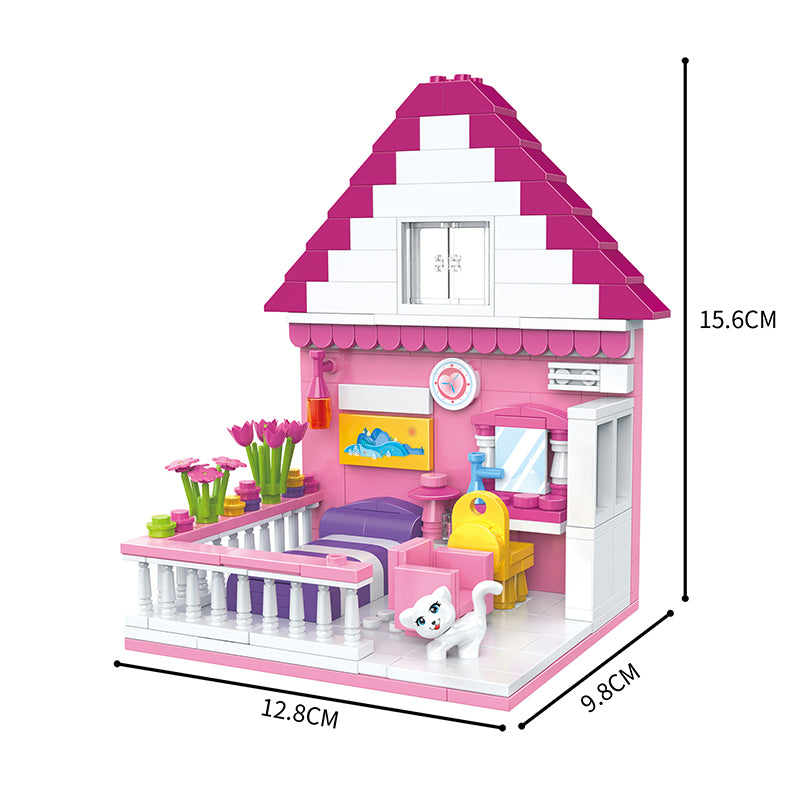 COGO 1422PCS Six-In-One Girl Play House Building Block Toy