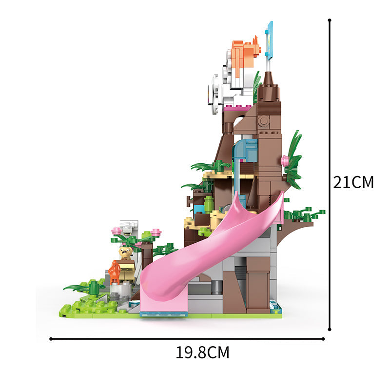 COGO 632PCS Cute Pet Girl Outdoor Pet Rescue Building Block Toy