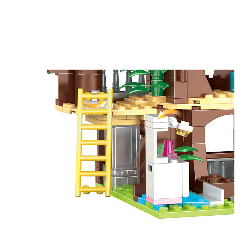 COGO 632PCS Cute Pet Girl Outdoor Pet Rescue Building Block Toy