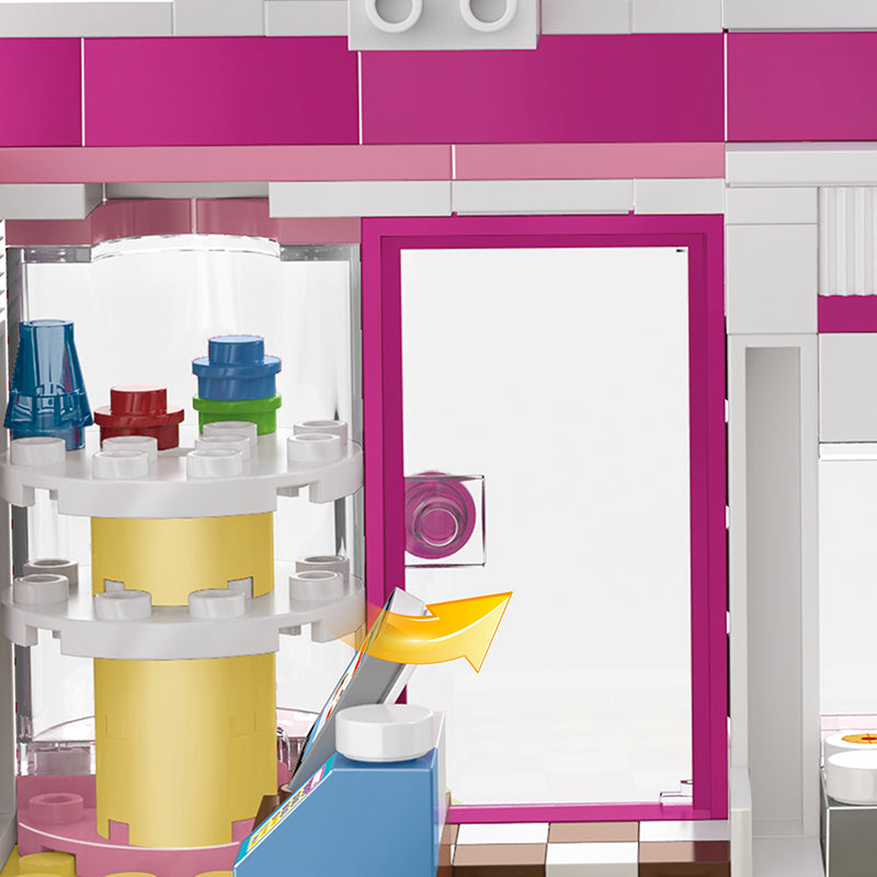 COGO 240PCS Happy City Girls Happy Cafe Building Block Toy
