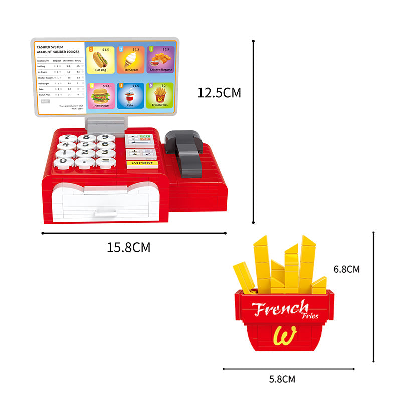 COGO 498PCS Playhouse fast food restaurant building block Toys