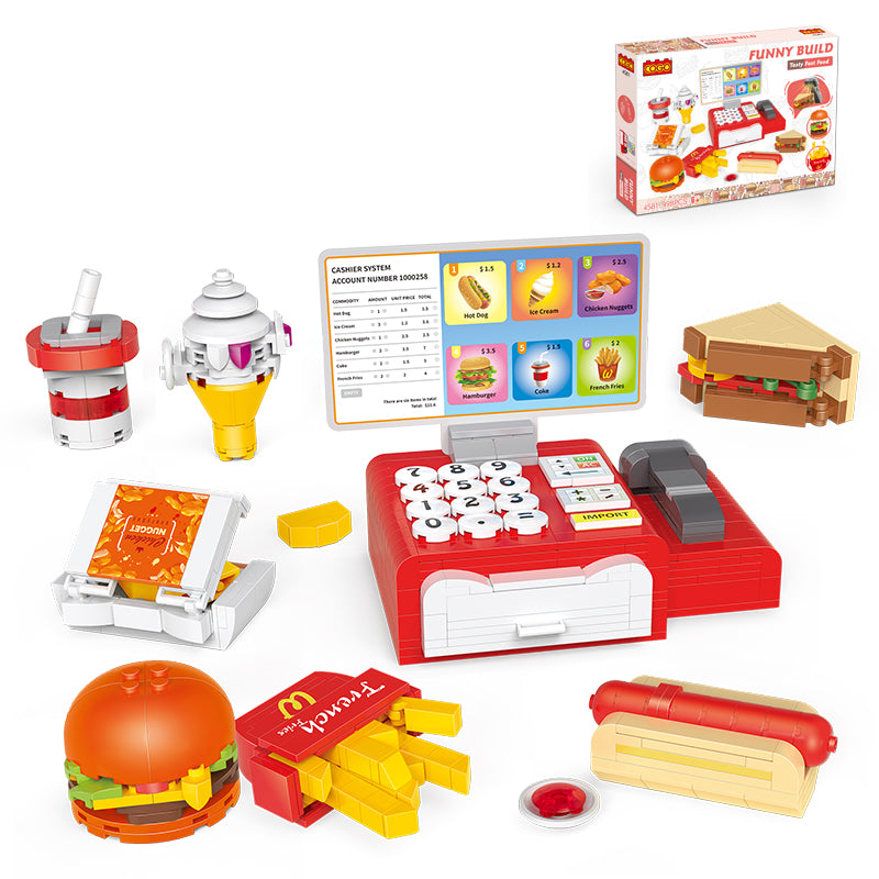 COGO 498PCS Playhouse fast food restaurant building block Toys