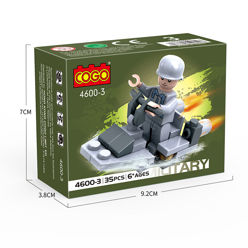 COGO 35PCS Sixteen Three-In-One Creative Building Block Toys