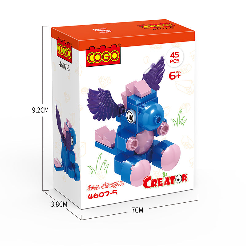 COGO 31-57PCS Sixteen Mini Animal Building Block Toys