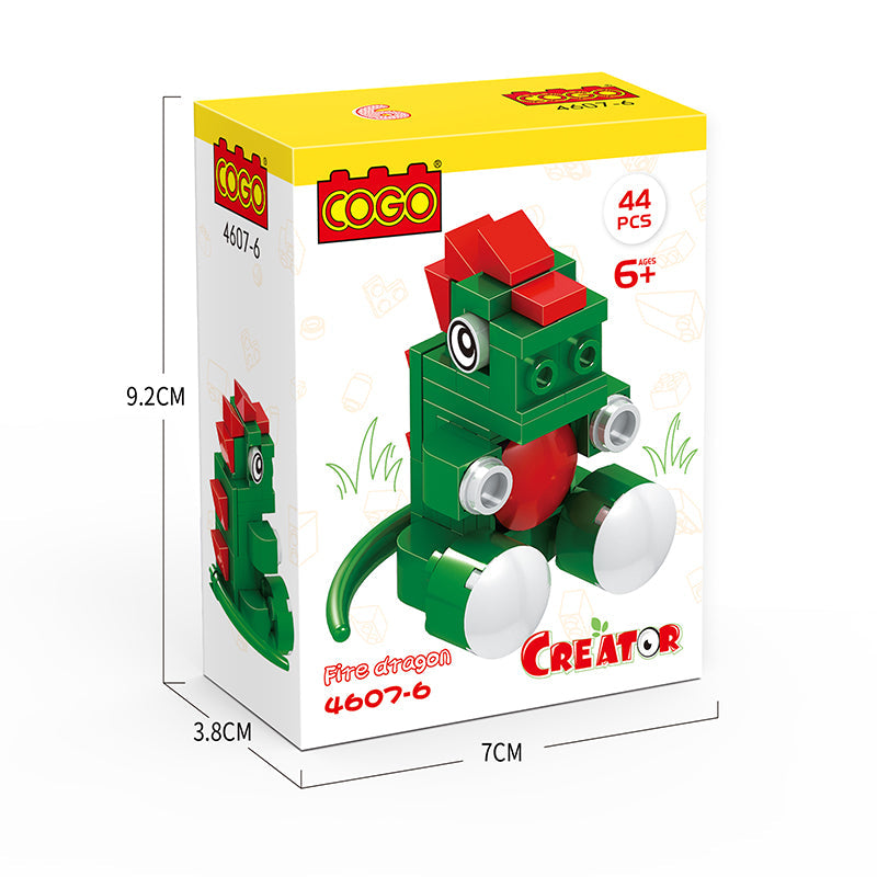 COGO 31-57PCS Sixteen Mini Animal Building Block Toys