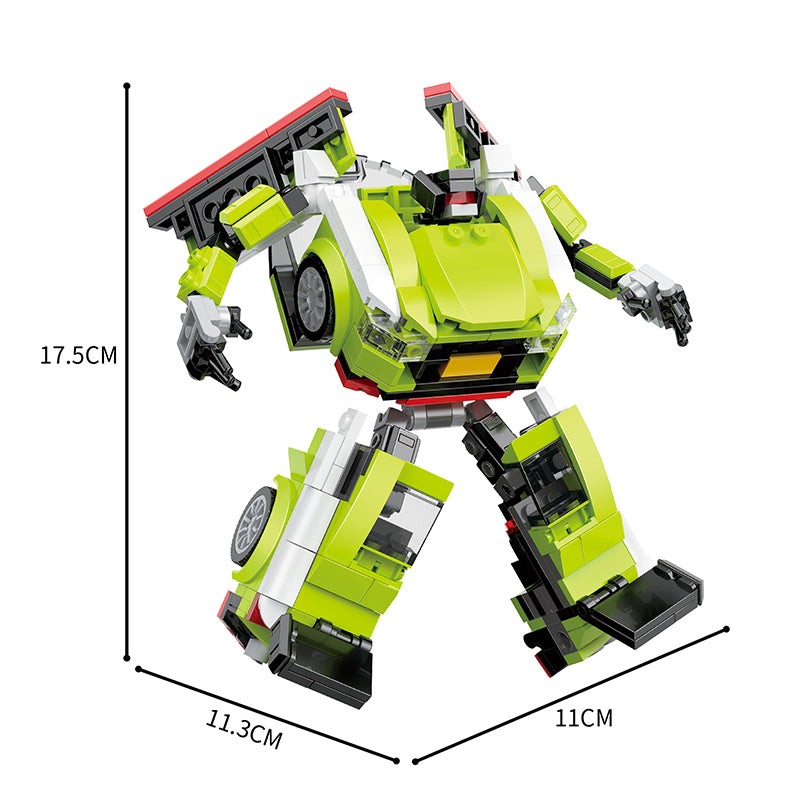 COGO 383PCS Transformation Series Transform Mech Sports Car Building Blocks Toys